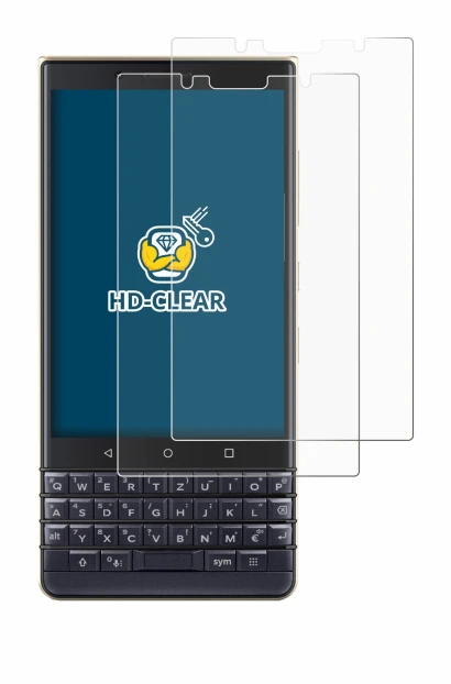 Image of the device BlackBerry Key2 LE with a wide variety of screen protectors.
