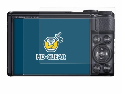 Image of the device Canon PowerShot SX740 HS with a wide variety of screen protectors.