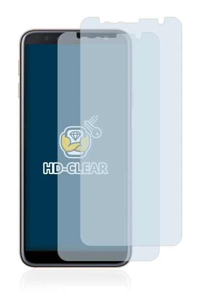 Image of the device Samsung Galaxy J4 Plus with a wide variety of screen protectors.