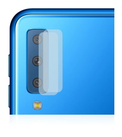 Image of the device Samsung Galaxy A7 2018 (ONLY Camera Lens) with a wide variety of screen protectors.