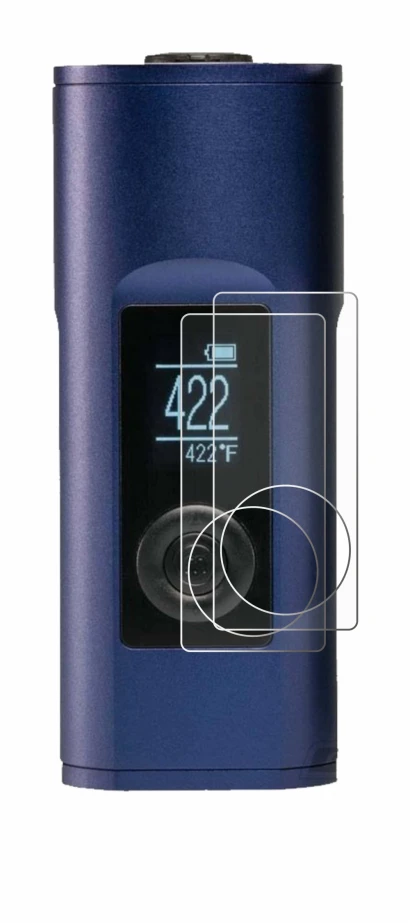 Image of the device Arizer Solo 2 with a wide variety of screen protectors.