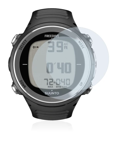 Image of the device Suunto D4F with a wide variety of screen protectors.