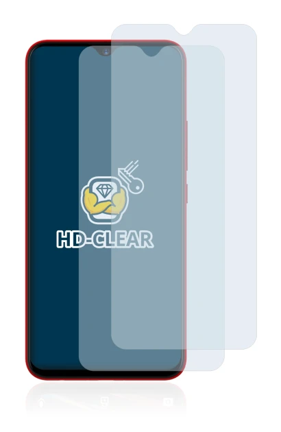 Image of the device Umidigi F1 with a wide variety of screen protectors.
