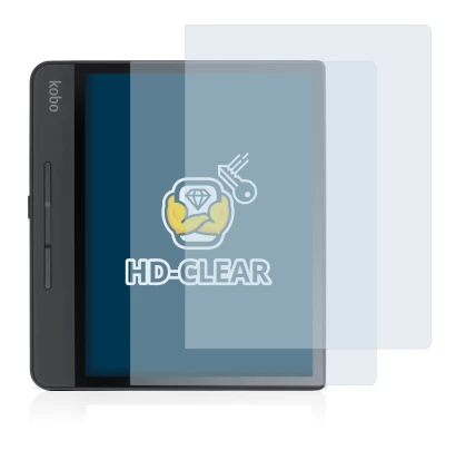 Image of the device Kobo Forma with a wide variety of screen protectors.