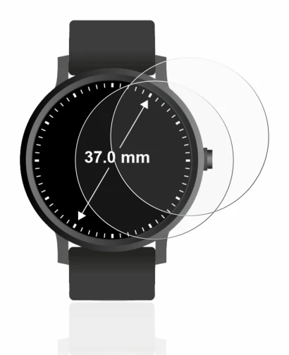 Image of the device Circular Displays (ø: 37 mm) with a wide variety of screen protectors.
