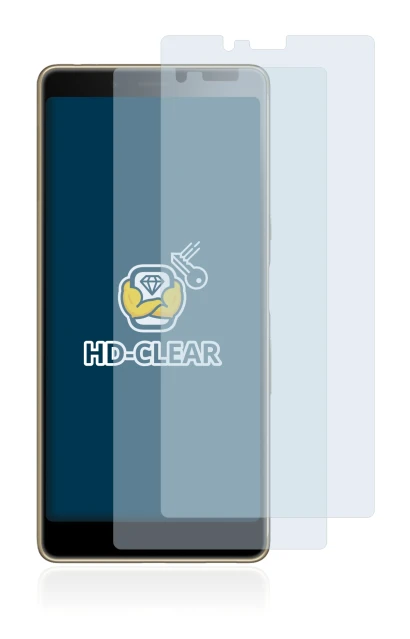 Image of the device Sony Xperia L3 with a wide variety of screen protectors.
