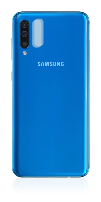 Image of the device Samsung Galaxy A50 (ONLY Camera Lens) with a wide variety of screen protectors.