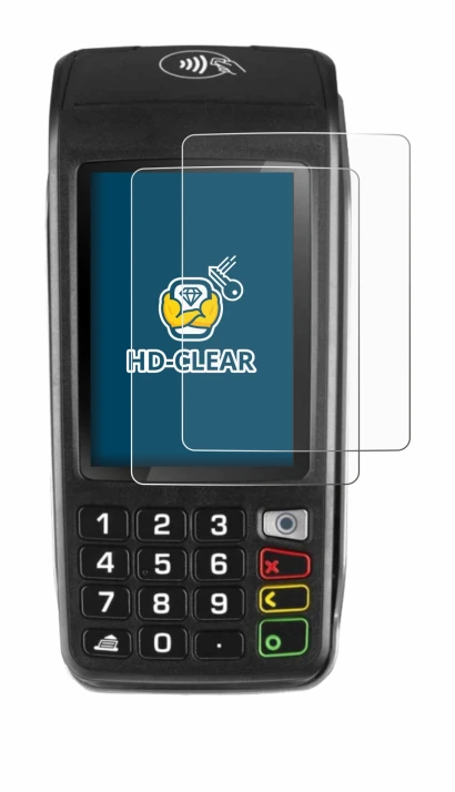 Image of the device ingenico Move/5000 with a wide variety of screen protectors.