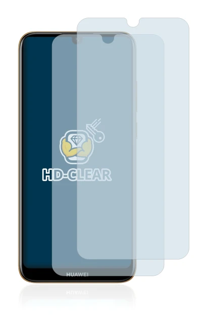 Image of the device Huawei Y6 2019 with a wide variety of screen protectors.