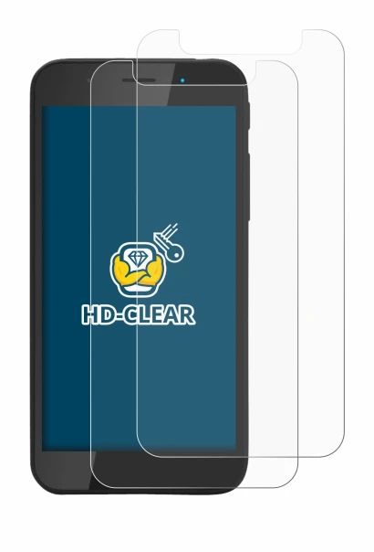 Image of the device Shiftphones Shift5me with a wide variety of screen protectors.