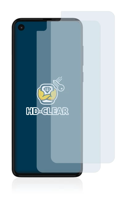 Image of the device Motorola One Action with a wide variety of screen protectors.