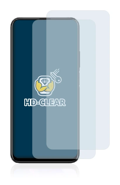 Image of the device Honor 9X with a wide variety of screen protectors.