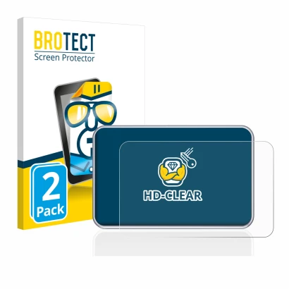 Front side of a product packaging with the brand logo BROTECT. Next to it is the device Tandem diabetes care t:slim X2 Insulin