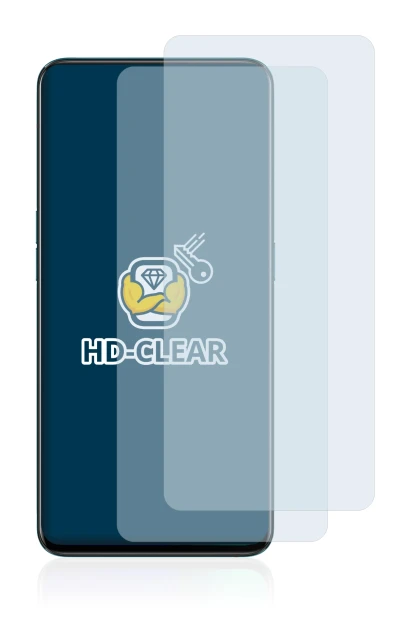 Image of the device Oppo Reno 2 with a wide variety of screen protectors.