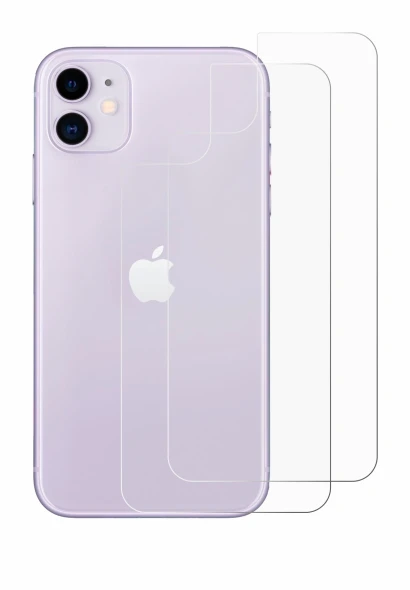 Image of the device Apple iPhone 11 (Back) with a wide variety of screen protectors.