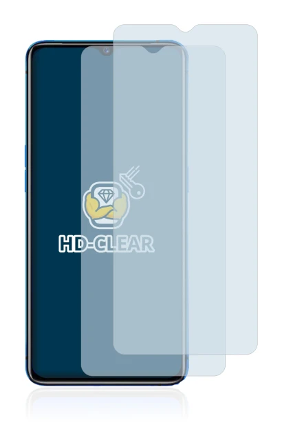 Image of the device realme X2 Pro with a wide variety of screen protectors.