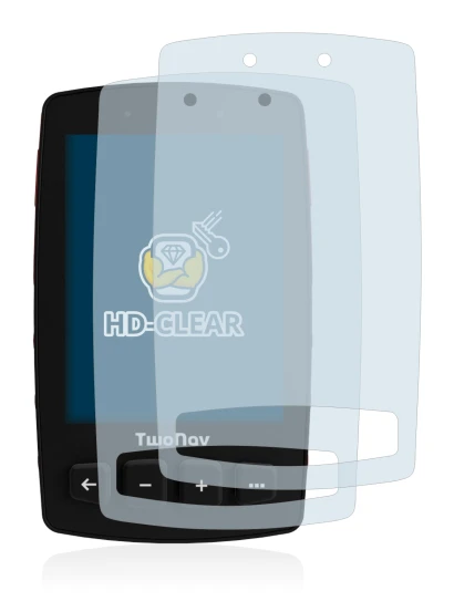 Image of the device TwoNav Trail 2 with a wide variety of screen protectors.
