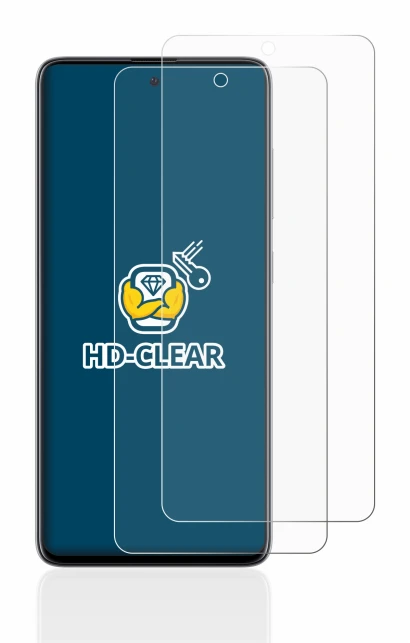 Image of the device Samsung Galaxy A51 with a wide variety of screen protectors.