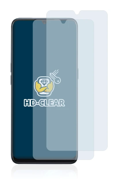 Image of the device Oppo A91 with a wide variety of screen protectors.