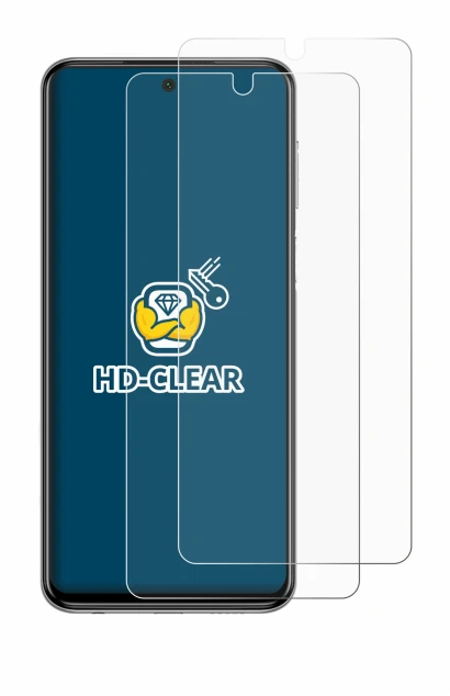 Image of the device Xiaomi Redmi Note 9 Pro with a wide variety of screen protectors.