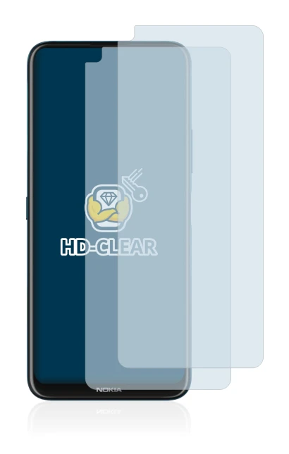 Image of the device Nokia 8.3 5G with a wide variety of screen protectors.