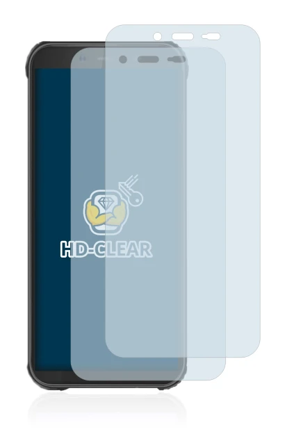 Image of the device Blackview BV5500 Plus with a wide variety of screen protectors.