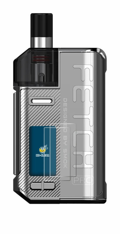 Image of the device Smok Fetch 80W Pro with a wide variety of screen protectors.
