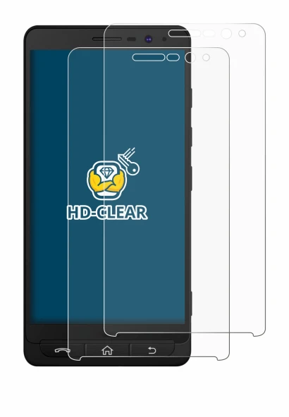 Image of the device Beafon M5 with a wide variety of screen protectors.