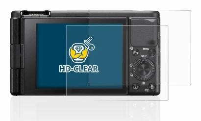 Image of the device Sony ZV-1 with a wide variety of screen protectors.