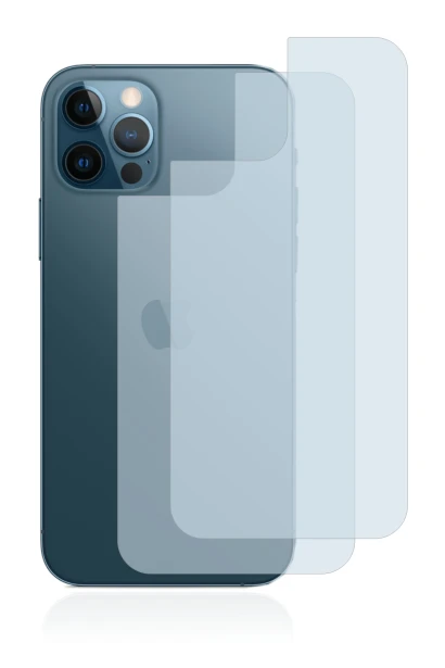 Image of the device Apple iPhone 12 Pro (Back) with a wide variety of screen protectors.