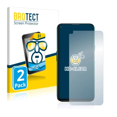 Front side of a product packaging with the brand logo BROTECT. Next to it is the device Cubot X30 shown with the corresponding