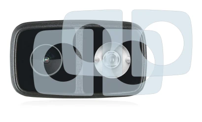 Image of the device Cycliq Fly12 CE with a wide variety of screen protectors.
