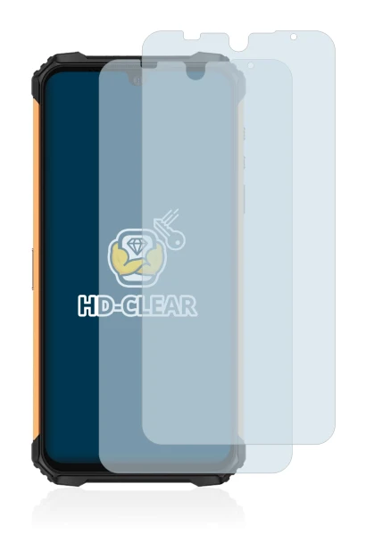 Image of the device Ulefone Armor 8 with a wide variety of screen protectors.