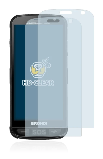 Image of the device Brondi Amico with a wide variety of screen protectors.