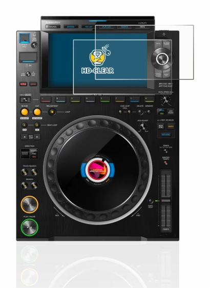 Image of the device Pioneer CDJ 3000 with a wide variety of screen protectors.