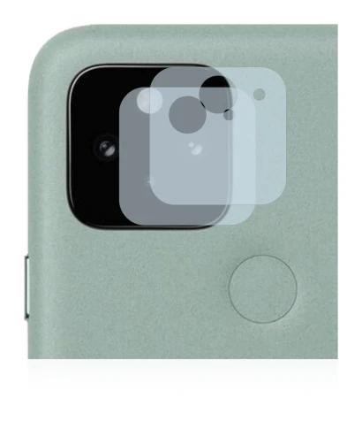 Image of the device Google Pixel 5 (ONLY Camera Lens) with a wide variety of screen protectors.