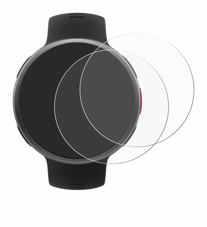 Image of the device Polar Vantage V2 with a wide variety of screen protectors.