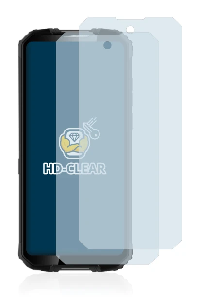 Image of the device Oukitel WP10 5G with a wide variety of screen protectors.