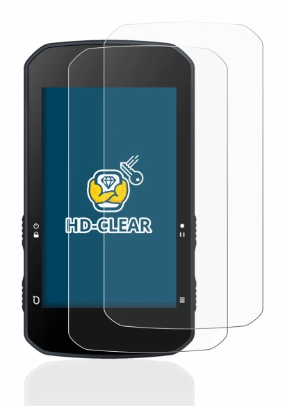 Image of the device Bryton Rider 750 with a wide variety of screen protectors.