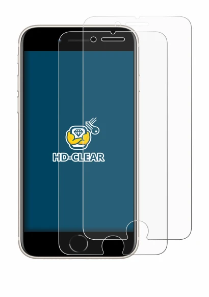 Image of the device Apple iPhone SE 3 2022 with a wide variety of screen protectors.