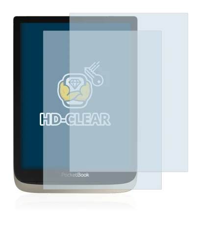 Image of the device PocketBook InkPad Color with a wide variety of screen protectors.