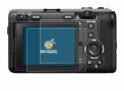 Image of the device Sony FX3 with a wide variety of screen protectors.