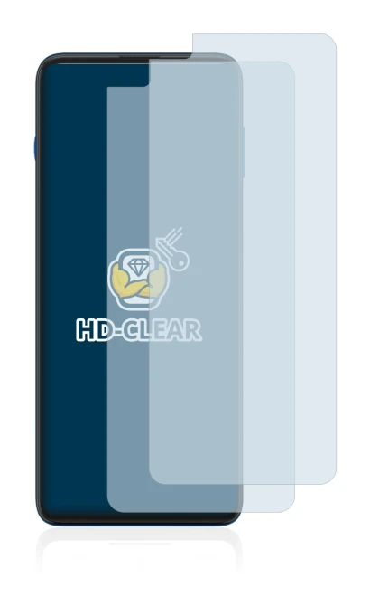 Image of the device Motorola G100 with a wide variety of screen protectors.
