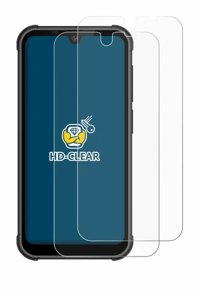 Image of the device Beafon MX1 with a wide variety of screen protectors.