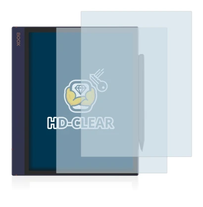 Image of the device Boox Note Air with a wide variety of screen protectors.