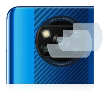 Image of the device Xiaomi Poco X3 Pro (ONLY Camera Lens) with a wide variety of screen protectors.