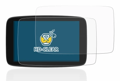 Image of the device TomTom Go Expert 7" with a wide variety of screen protectors.