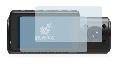 Image of the device Vantrue N4 with a wide variety of screen protectors.