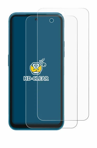 Image of the device Nokia XR20 with a wide variety of screen protectors.