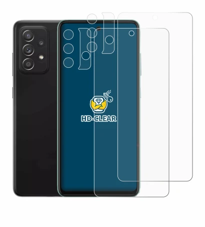 Image of the device Samsung Galaxy A52 (Front+Camera) with a wide variety of screen protectors.